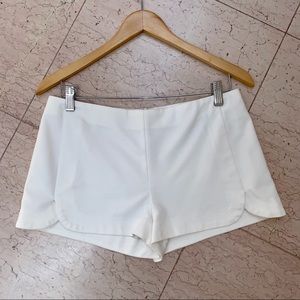 Zara Short White Shorts with Slit